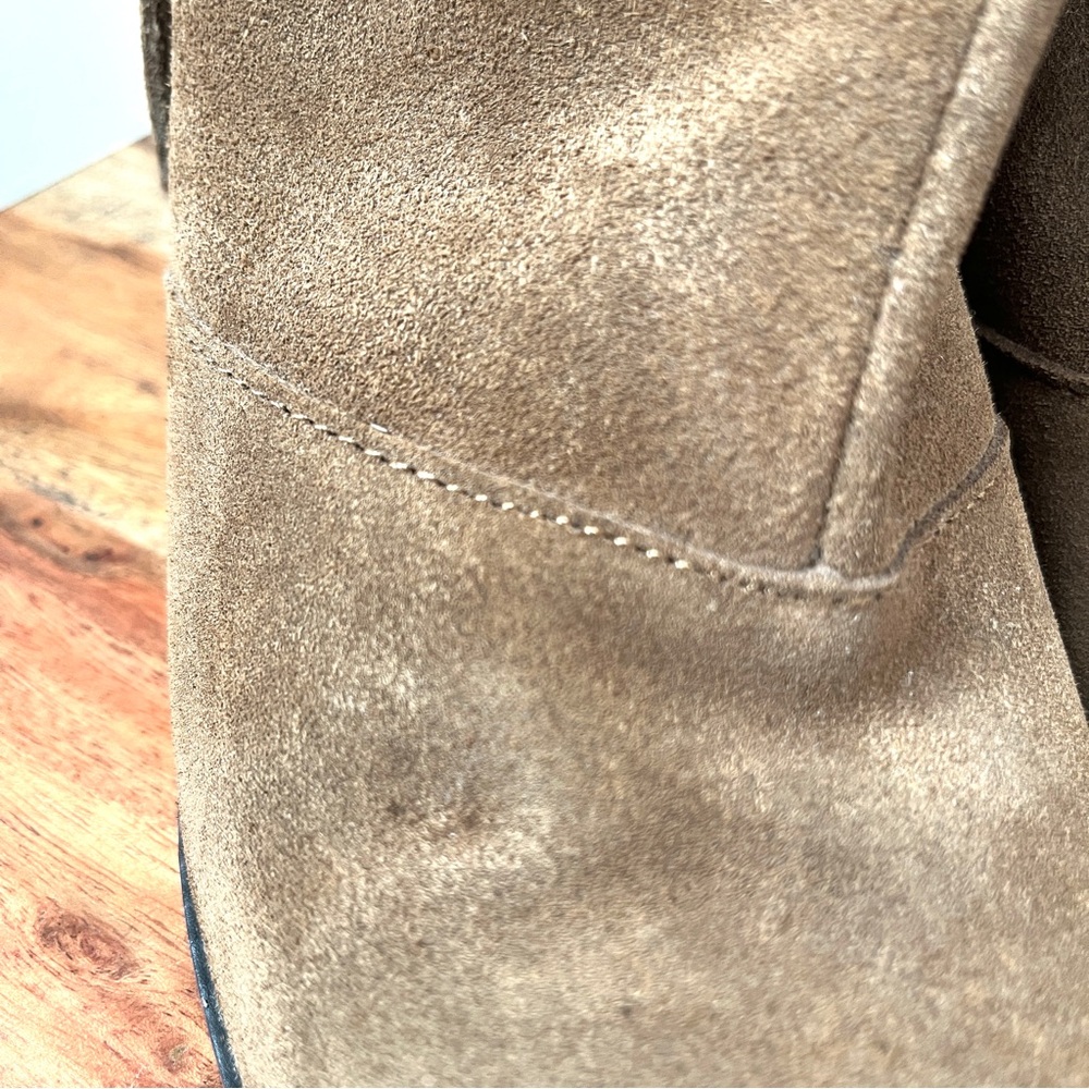 Crown Vintage boots Flynn size 8m suede ankle boots with fringe zipper. - Picture 11 of 13